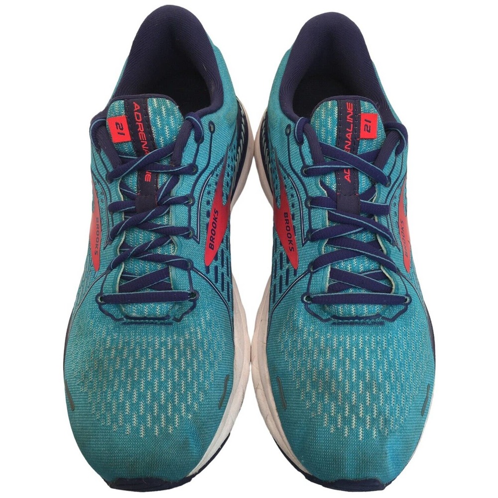 Brooks Womens Adrenaline 21 Guiderails DNA Loft Cushion Support Teal Green 10 - Picture 8 of 10